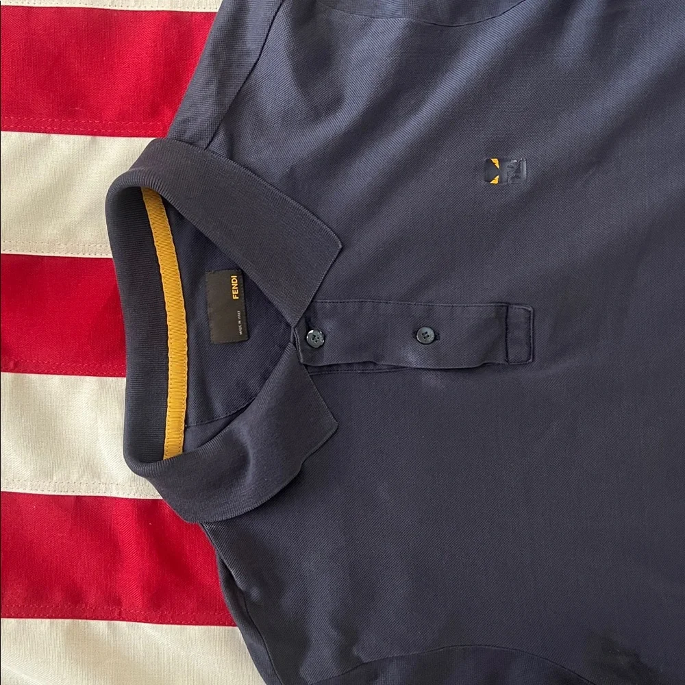Fendi Navy Polo Shirt - Picture 3 of 6